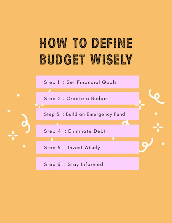 Define Your Budget Wisely 